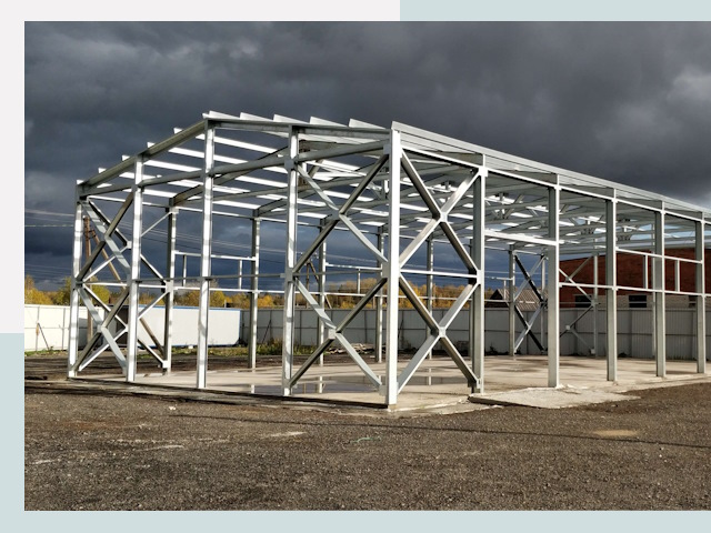 Двускатные ангары в Горячий Ключ от 620 руб. за квадрат