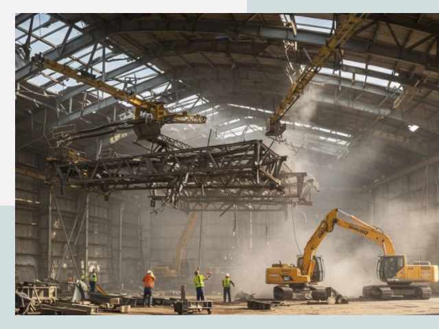 Демонтаж ангаров в Горячем Ключе от 620 руб. за м²